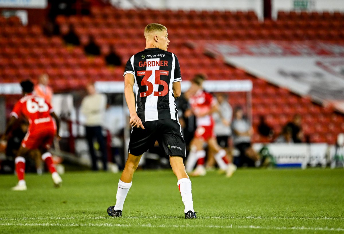 officialgtfc's tweet photo. ✔️ Senior debut for Gardner last night!

👏 Congratulations Cameron, hopefully the start of many games in ⚫️⚪️

#GTFC https://t.co/td197bnPPC