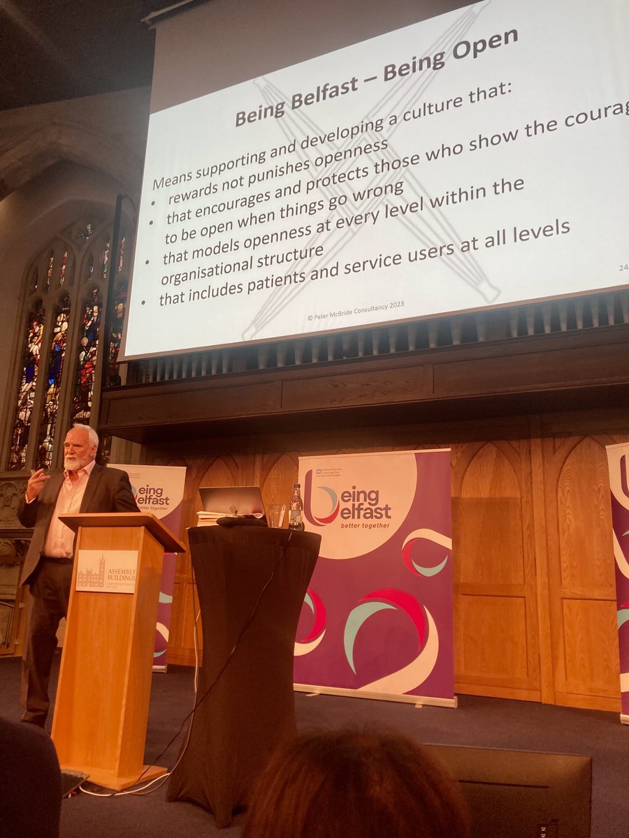 DrBArmstrongPhD's tweet photo. #BeingBelfast #BeingOpen @BelfastTrust https://t.co/u3kJg0Kdng