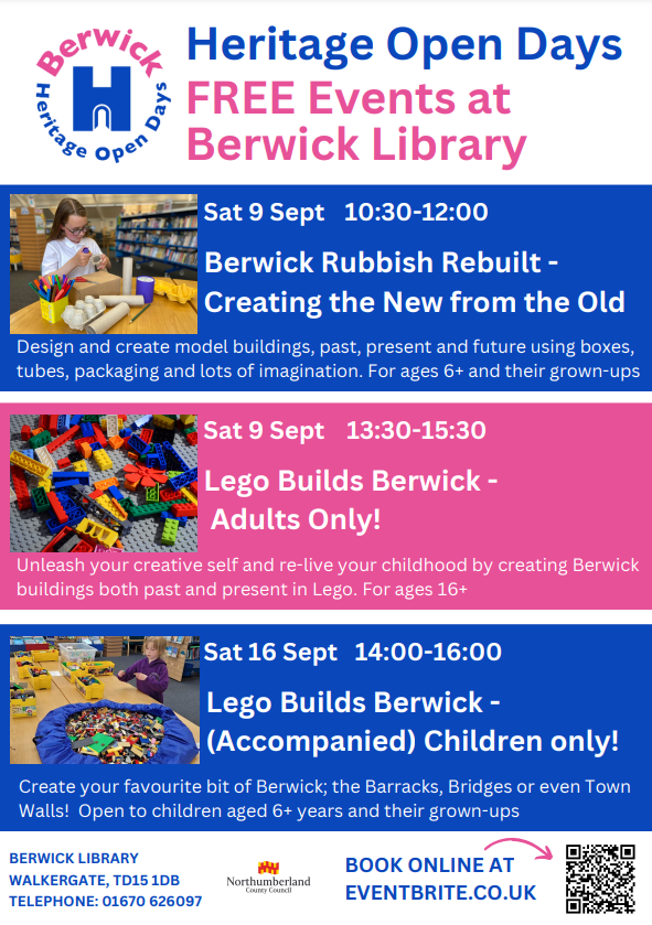 Berwick TIC (@moreberwick) on Twitter photo In Berwick we always do <a href="/heritageopenday/">Heritage Open Days</a> events properly! So much to do in town from 8th-17th September 2023 <a href="/hodsberwick/">Berwick upon Tweed Heritage Open Days</a> berwickhods.org.uk and a few things on in the library too... #heritage #Events #Free #Berwick #Northumberland #VisitNorthumberland In Berwick we always do <a href="/heritageopenday/">Heritage Open Days</a> events properly! So much to do in town from 8th-17th September 2023 <a href="/hodsberwick/">Berwick upon Tweed Heritage Open Days</a> berwickhods.org.uk and a few things on in the library too... #heritage #Events #Free #Berwick #Northumberland #VisitNorthumberland