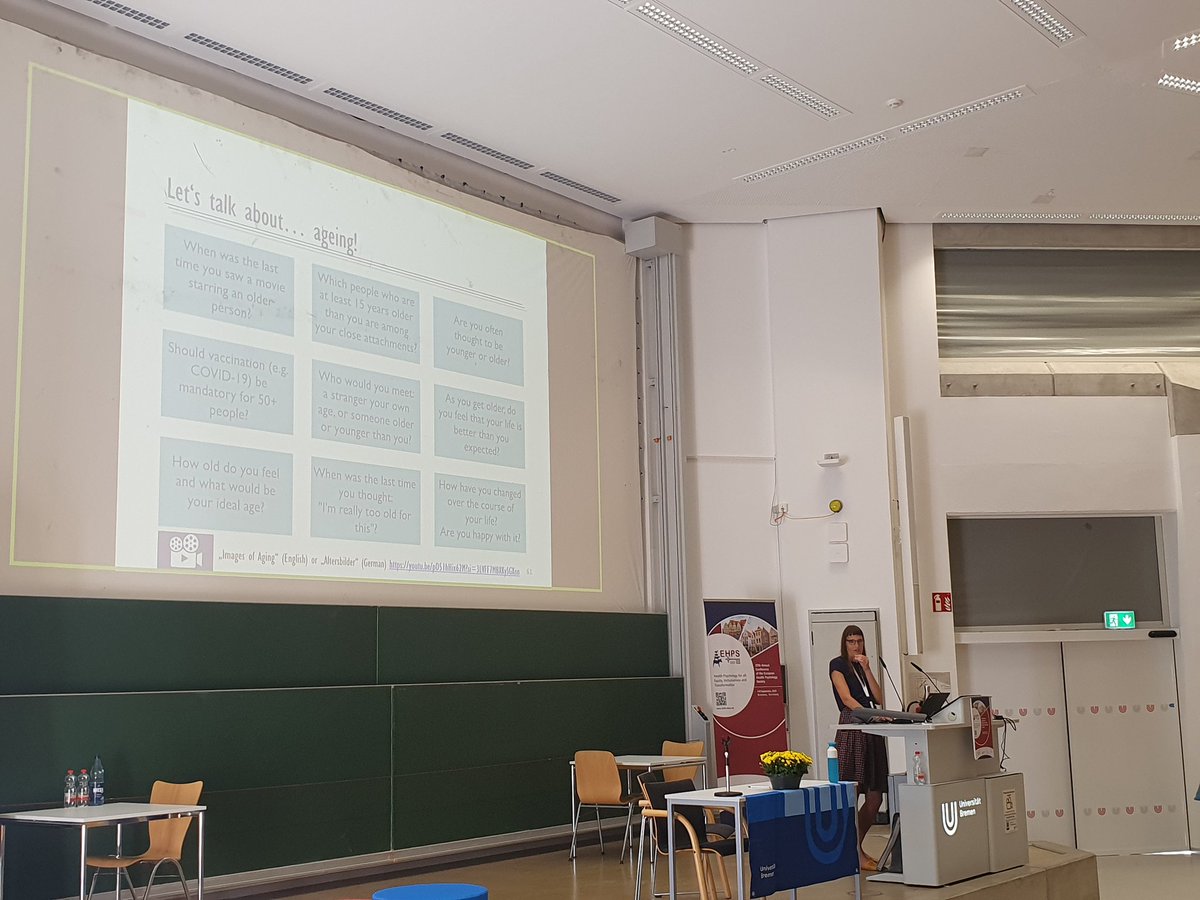 LauraMKoenig's tweet photo. More positive views on aging are protective for health - a great opportunity for interventions! @v_klusmann &amp; team also engage with the public to disseminate their findings and encourage us to talk more about aging: https://t.co/r6neZiybUH #EHPS2023 https://t.co/om4VXGNiqI