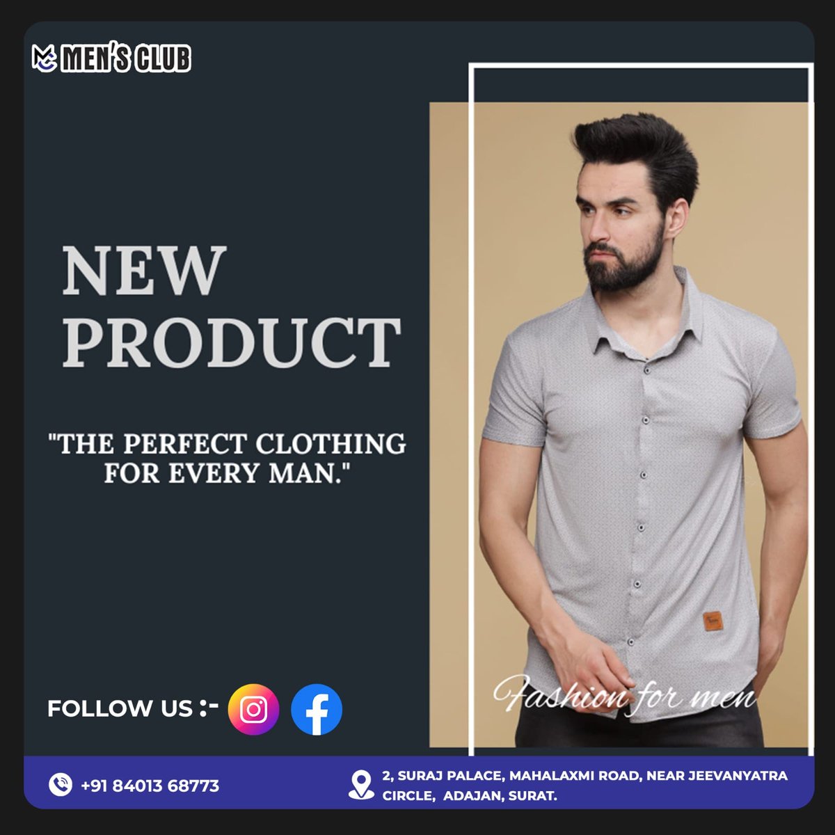 MadhavRajp9657's tweet image. Unveil Unmatched Elegance with Our Collection of Trending High-Quality Shirts at Men's Club! 👔 From Classic Charm to Contemporary Flair, We've Curated the Best for You. Elevate Your Style Game Now! #MensFashionMastery #QualityThreads #TrendyChoices #DapperVibes 🕴️👕🔥