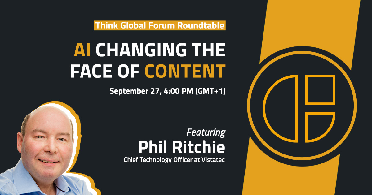 Learn how AI is reshaping the Localization Industry and explore the crucial factors that play a role in the AI revolution. thinkglobalforum.org/tgf-roundtable… Join us on Sep 27 #AIContent #FutureOfLocalization