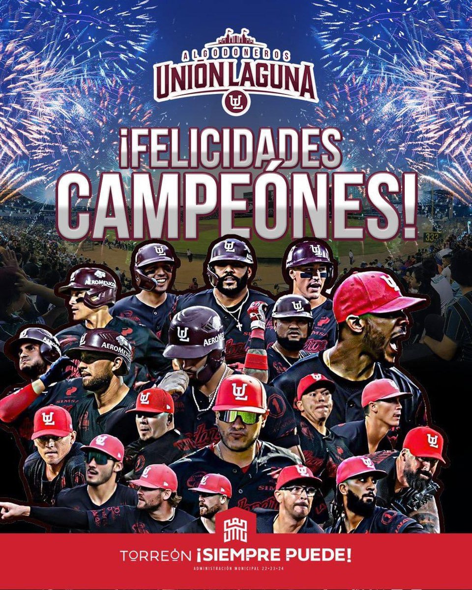 Sin mas palabras!!! Solo expresar que muchas felicidades por esta gran alegría que nos han  dado a todos los laguneros!!! Gracias <a href="/el_gueromm/">Guillermo Murra M</a> por hacer esto con pasión y empuje!!! Así como somos en la Laguna…. CAMPEONES CAMPEONES!! #GraciasGuero