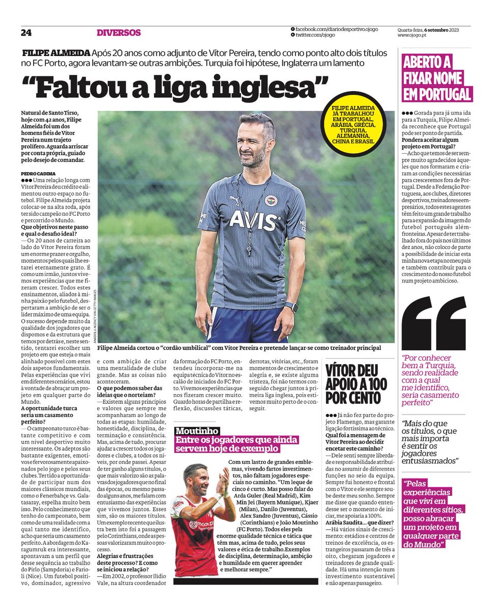 Jornal "O JOGO"
6 Setembro I 2023