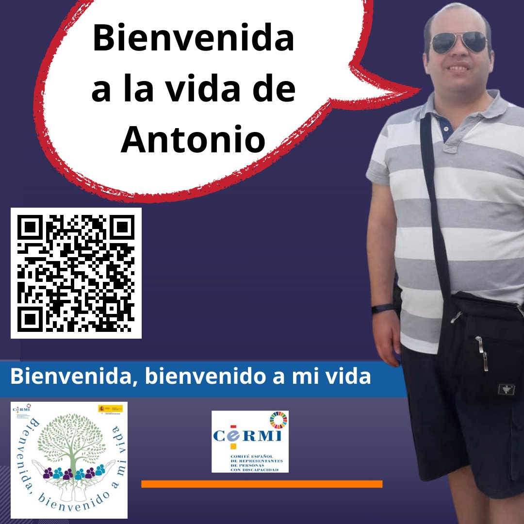 Cermi_Estatal's tweet photo. “Bienvenida y bienvenido a mi vida”
Bienvenida a la vida de Antonio Cobo
👇
https://t.co/VXkghNqlCm
#DELETECapacitismo #SOSDiscapacidad https://t.co/j2DFQQmXMM