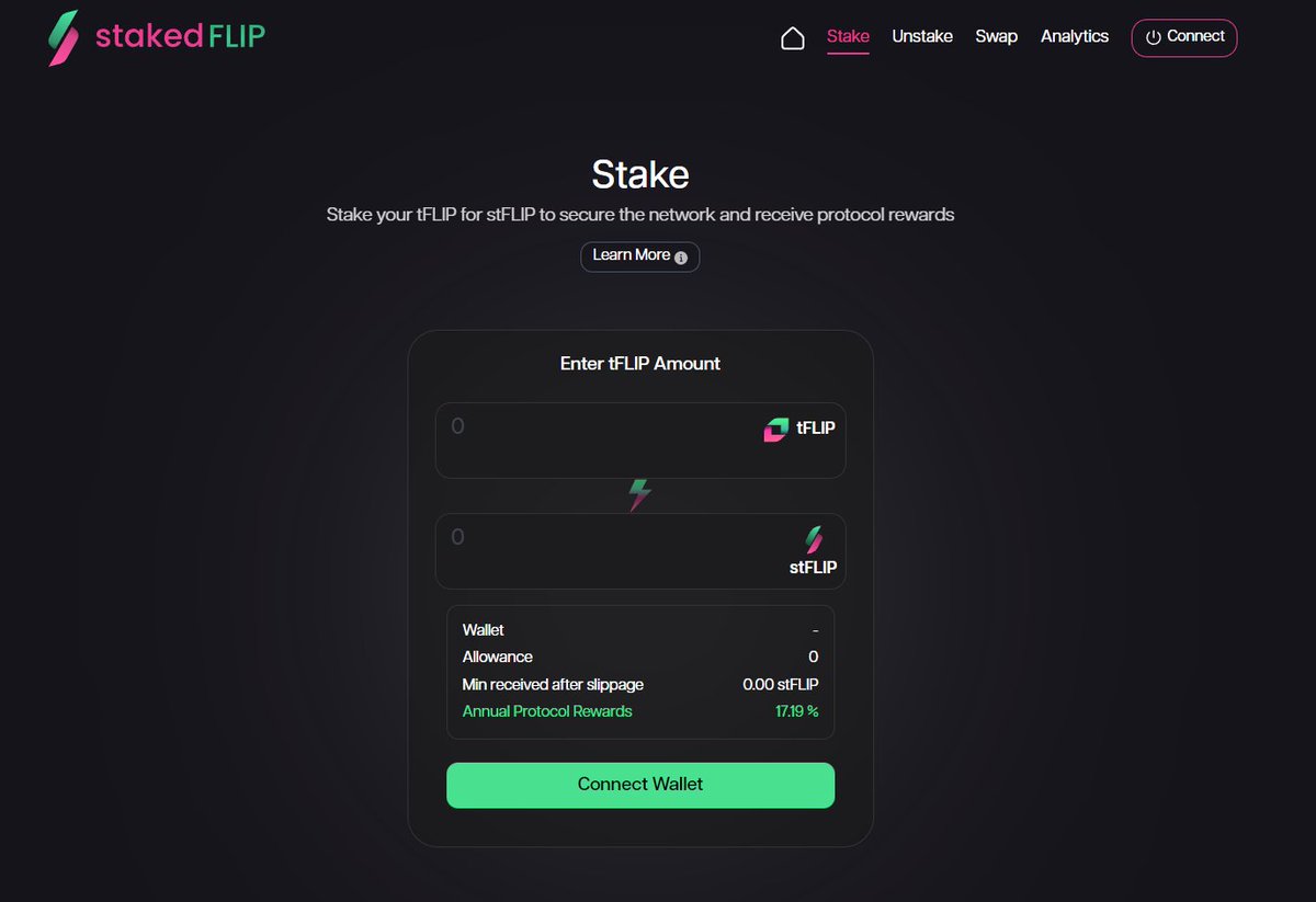 The fact that chainflip will have a fully functional liquid staking derivative for FLIP deployed on mainnet launch is huge.

Thanks to the team at <a href="/ThunderheadWrld/">Thunderhead</a>, it will allow all users help secure the network and participate in block rewards even if they do not have the