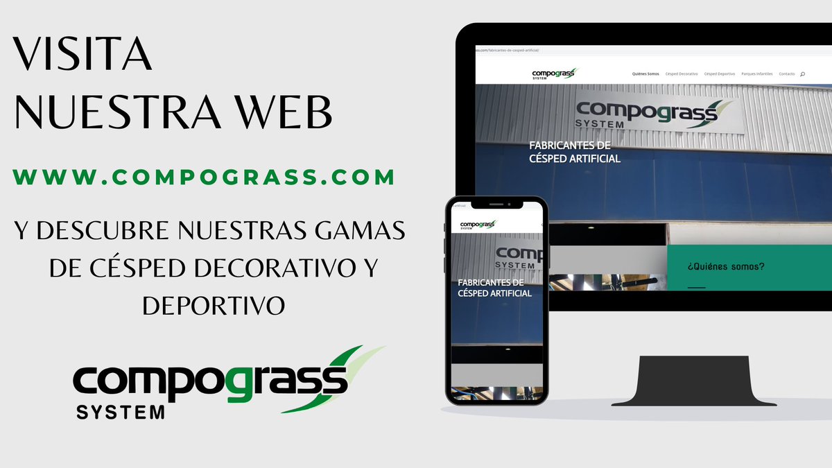 Composan (@composanit) on Twitter photo Entra en nuestra web y descubre nuestras gamas de #cespeddecorativo y #cespeddeportivo 📷📷
🌐compograss.com
📞91 895 09 68
📧info@compograss.com
#composan #compograss #cespedartificial #cespeddecorativo #padel #futbol #tenis #jardines #parquesinfantiles Entra en nuestra web y descubre nuestras gamas de #cespeddecorativo y #cespeddeportivo 📷📷
🌐compograss.com
📞91 895 09 68
📧info@compograss.com
#composan #compograss #cespedartificial #cespeddecorativo #padel #futbol #tenis #jardines #parquesinfantiles
