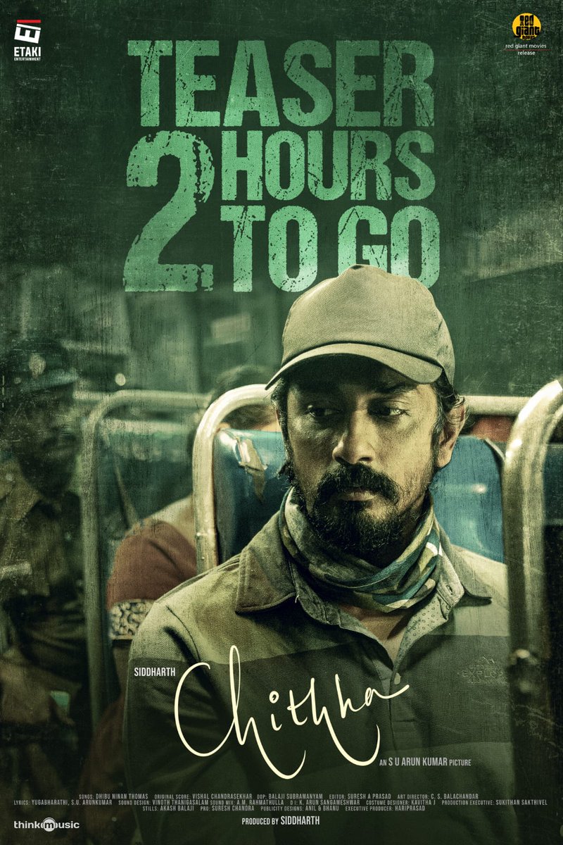 Trendswoodcom's tweet photo. 2 Hours To Go For Siddharth's #Chithha Teaser
#ChithhaTeaser
#ChithhaFromSep28 https://t.co/qLdNjOmjoi