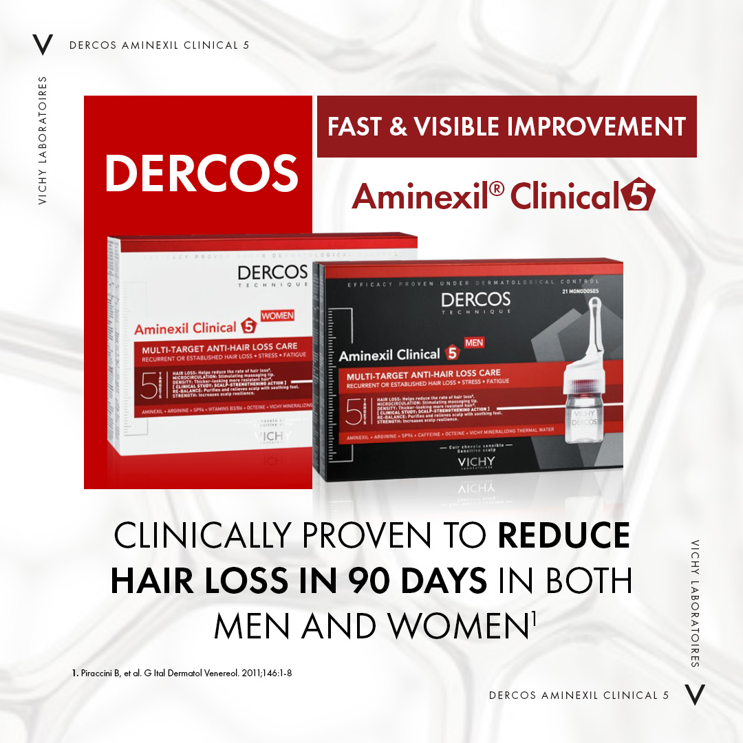 VichyPro's tweet photo. Maintaining adherence to their hair loss treatments can be challenging for patients, given the long-term requirements and potential side effects. 
If you want to learn more about “EMERGING THERAPIES FOR ANDROGENETIC ALOPECIA” discover our video: https://t.co/8rYhmRXOP9 https://t.co/iTljmF8g6H