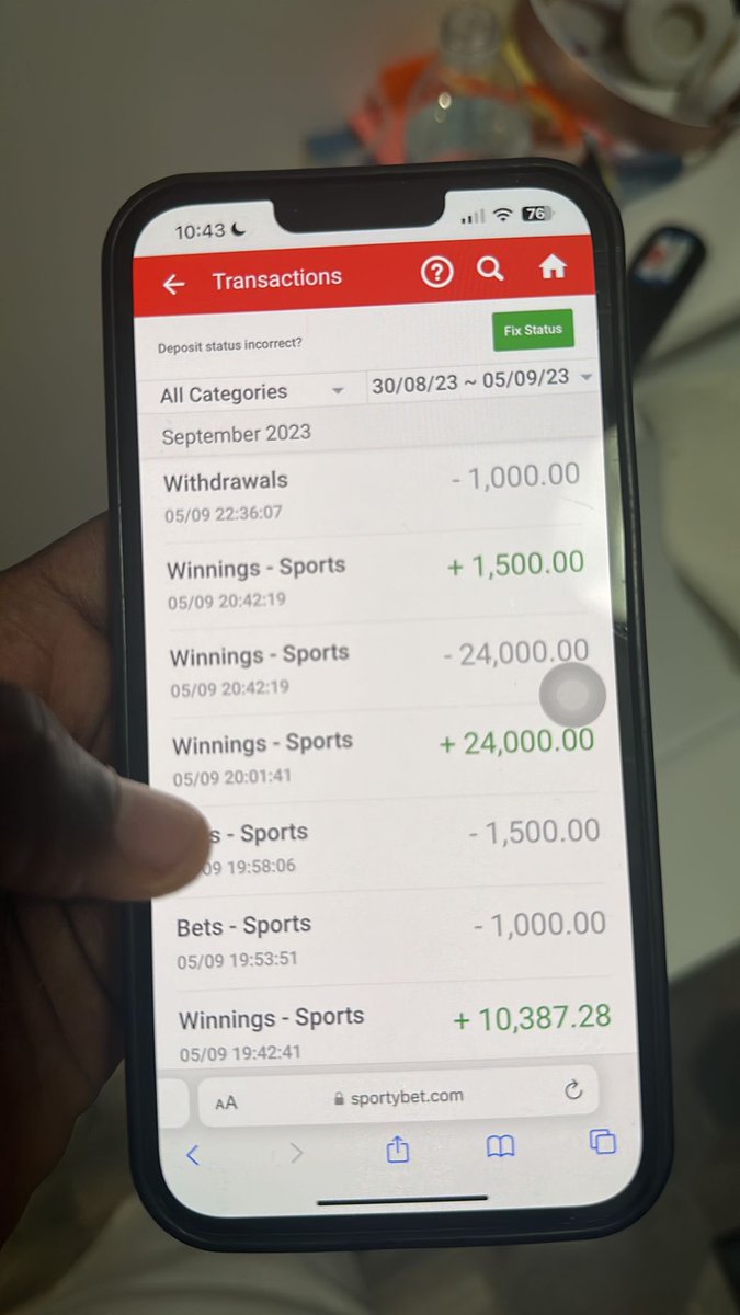 You gave 16odds for a live-in-play game, I staked it Ghc1,500 & won Ghc24,000. 

You credited my account after the game. Later you took back the money and rendered the game void. 

@sportybetgh, kindly return my money or wait for a #showdown. Please retweet.