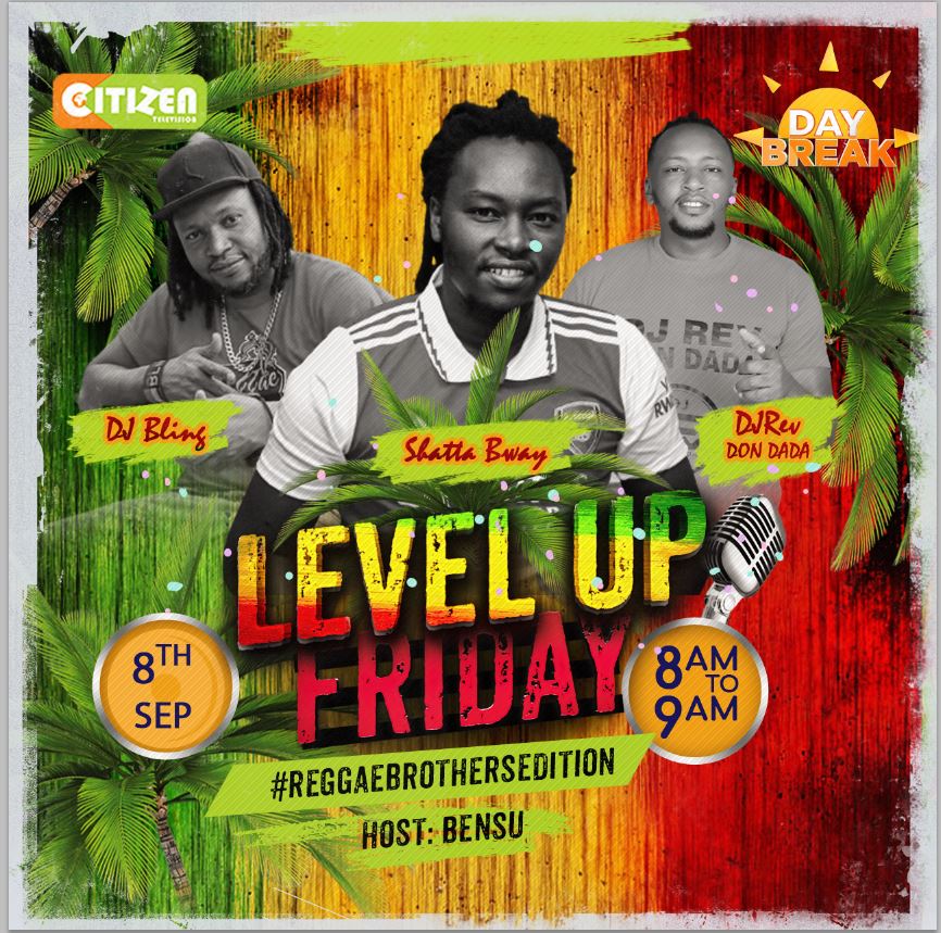 DjBlingOfficial's tweet image. #LockItUp this Friday morning From 8-9am on Citizen TV Kenya 
check press and poster for details
#TheReggaeBrothers WIDEHYAH JAH LOVE.