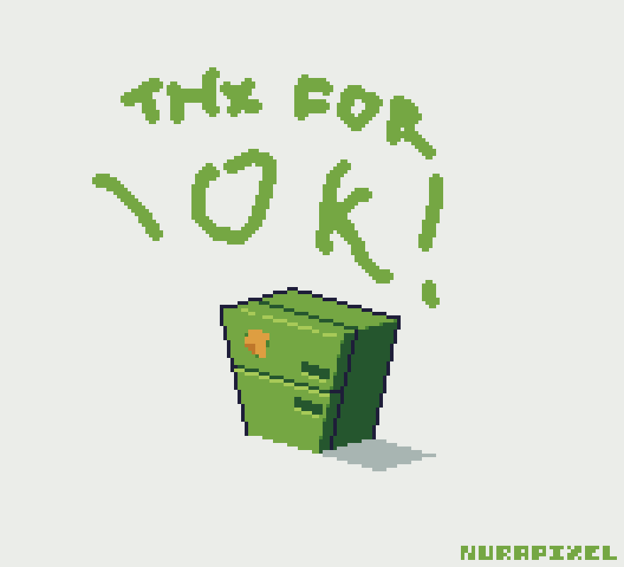 Somehow I reached 10K thank you everyone! enjoy this fat fridge pixel art