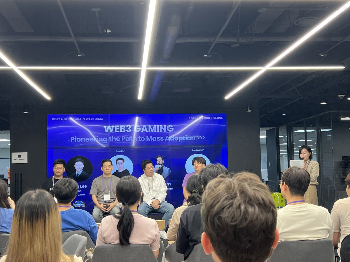 Polygon <a href="/polygon_seoul/">Polygon Guild Seoul 🇰🇷</a> Guild Seoul #KBW2023 side event happening rn!