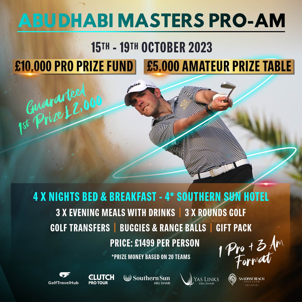 Clutch Pro Tour (@clutchprotour) on Twitter photo Guaranteed £2,000 1st prize for our amazing pro-am in Abu Dhabi this October
Get in touch to join us
<a href="/GolfTravelHub/">Golf Travel Hub</a> Guaranteed £2,000 1st prize for our amazing pro-am in Abu Dhabi this October
Get in touch to join us
<a href="/GolfTravelHub/">Golf Travel Hub</a>