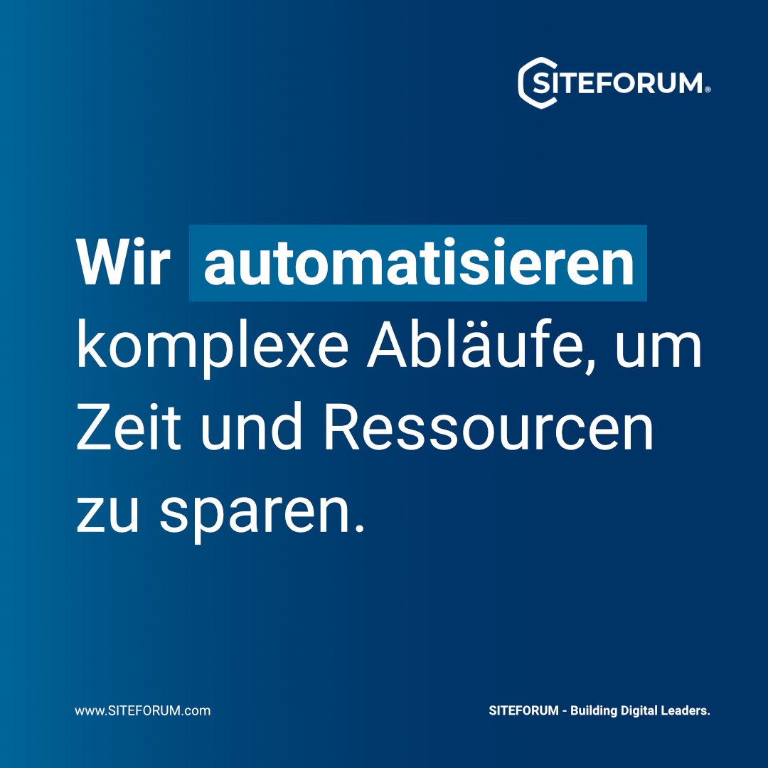 Unternehmensprozesse mit Hilfe von #SITEFORUM digitalisieren: Beispiele aus der Personaldienstleistung und der Versicherungsbranche zeigen, wie durch den Einsatz von digitalen Stundenzetteln und Anträgen - Zeit und Kosten gespart werden.👍  Showcases auf 
buff.ly/3E87pqq