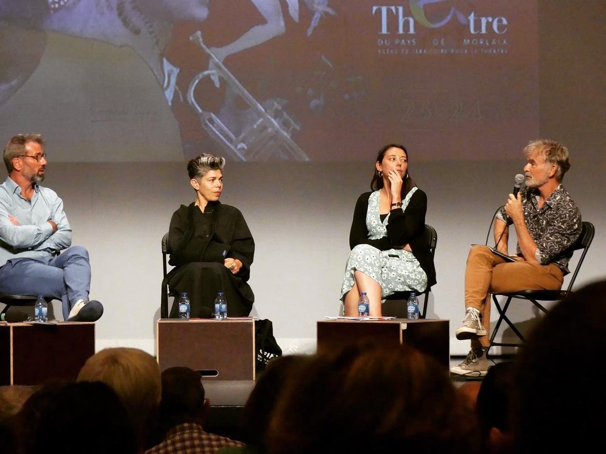 TheatrePM's tweet photo. ✨ Retour en images sur la présentation de la saison 23-24 qui s'est déroulée hier soir ! Trois artistes que l'on retrouvera tout au long de la saison étaient présents : Laurance Henry de la Cie A K entrepôt, Mathieu Coblentz et Emmanuel Lepage #bretagne #finistere #morlaix https://t.co/EMnWKTKomj