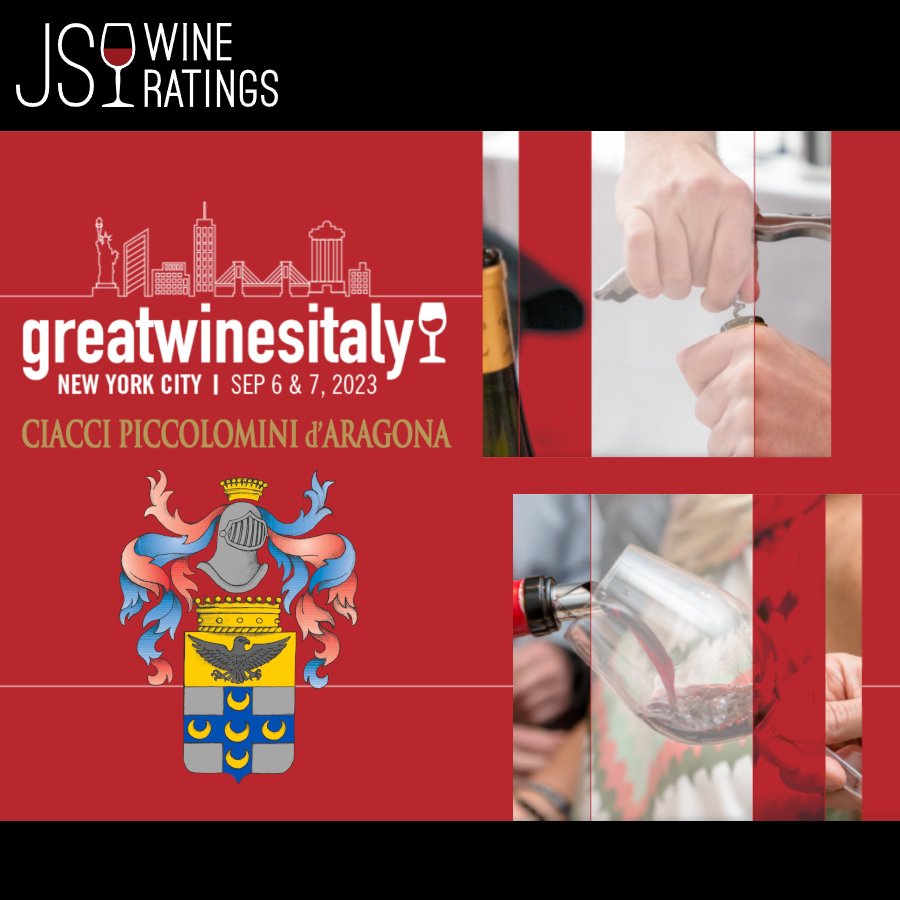 Starting today Great Wines of Italy in New York by @JamesSuckling Do not miss the New York's largest premium Italian wine event! Cheers! . . . #ciaccipiccolomini #rareitalianstyle #brunellodimontalcino #jamessuckling #greatwinesitaly #gwoi2023 #grtwinesitaly #gwinyc