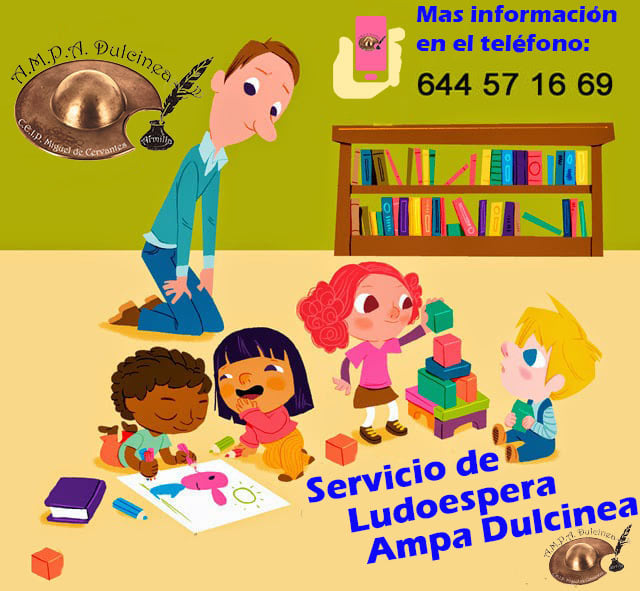 AMPADulcinea's tweet photo. SERVICIO DE LUDOESPERA.
Preparando el comienzo del nuevo curso escolar se informa que el servicio de LUDOESPERA que ofrece AMPA “DULCINEA” estará en funcionamiento el próximo 11/09/23 para los usuarios que lo necesiten previa inscripción.
Más información.
https://t.co/ubE1Kh0U7n https://t.co/O6OzoIrSLC