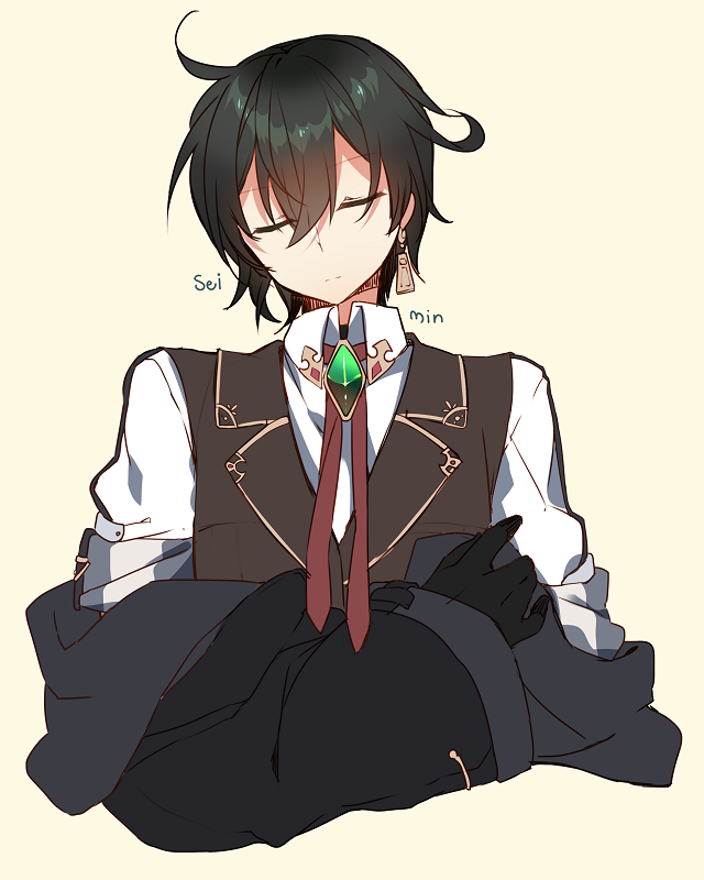 「#9月6日は黒髪の日黒髪、いるように見えて私の創作っ子でほぼいない説。1:セイ2」|燈型 Minのイラスト