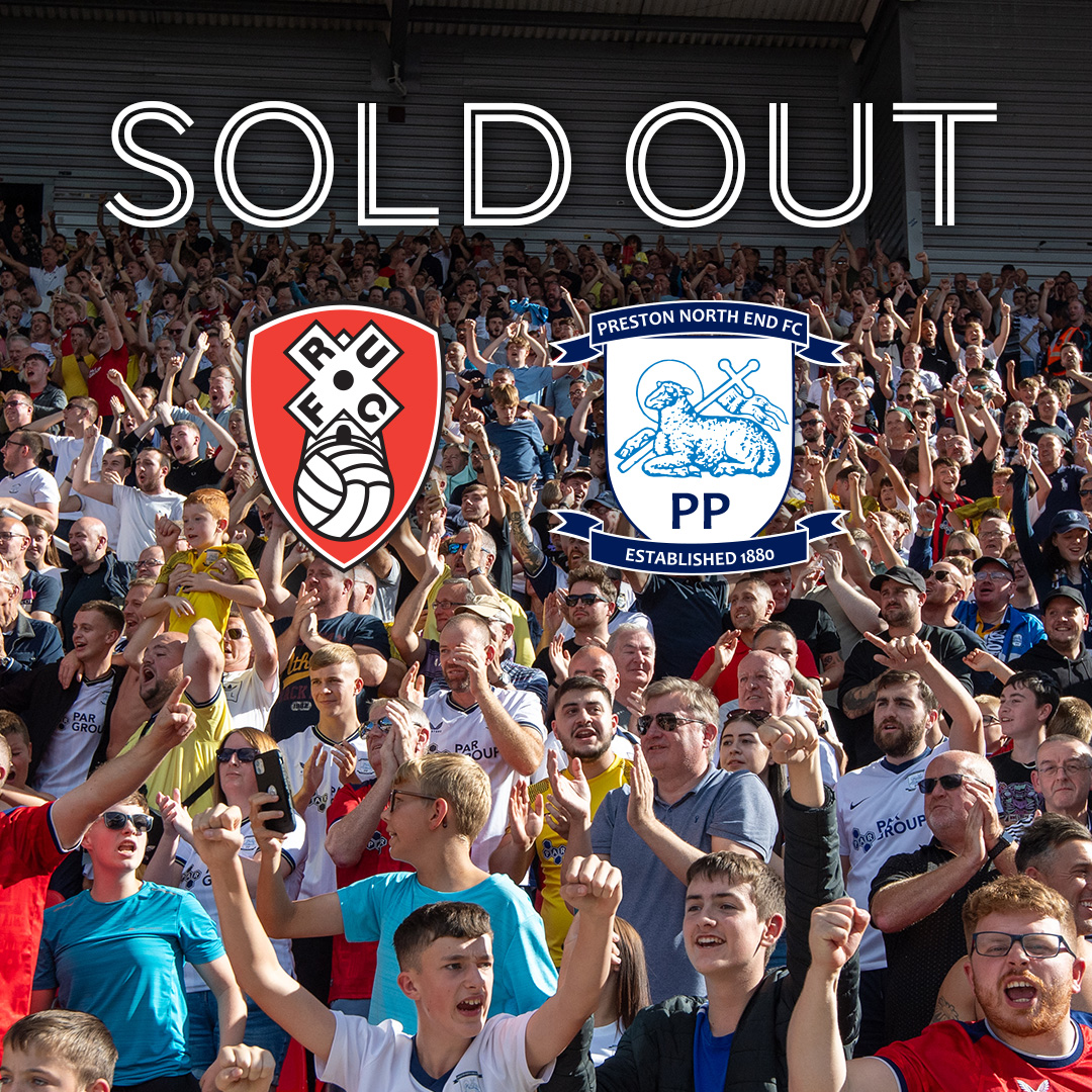 pnefc's tweet photo. ❌ Tickets for our upcoming @SkyBetChamp away fixture at @RotherhamUnited have now sold out. 🎟️

😍 You absolutely LOVE to see it! 👏

#pnefc