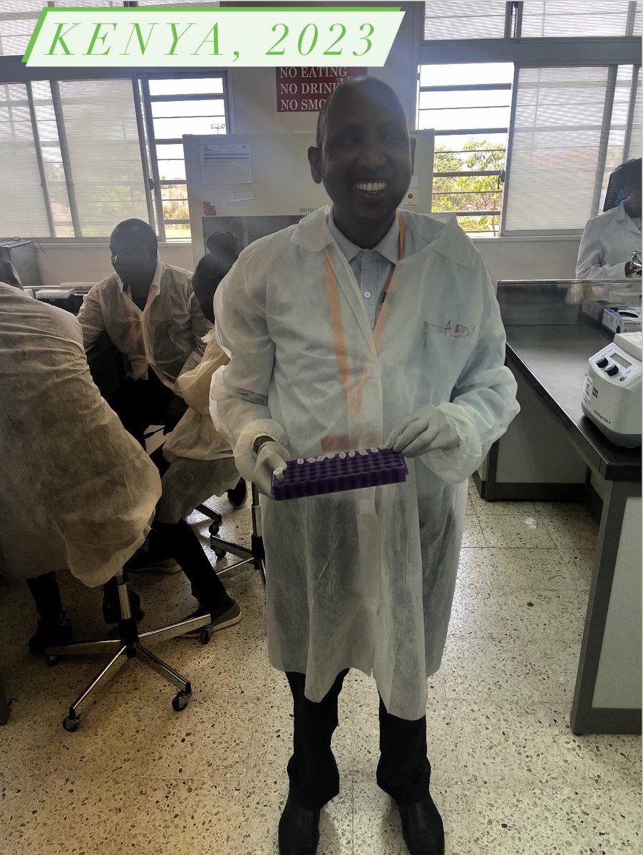 belamalta10's tweet photo. Dr. Abdi Mohamed (KEMRI) was a student back in the 2009 course in Malawi. He is one of our instructors now. He’s lost some hair but not his smile 😁. #MicrobioKenya23 https://t.co/nUT5R0hUrc