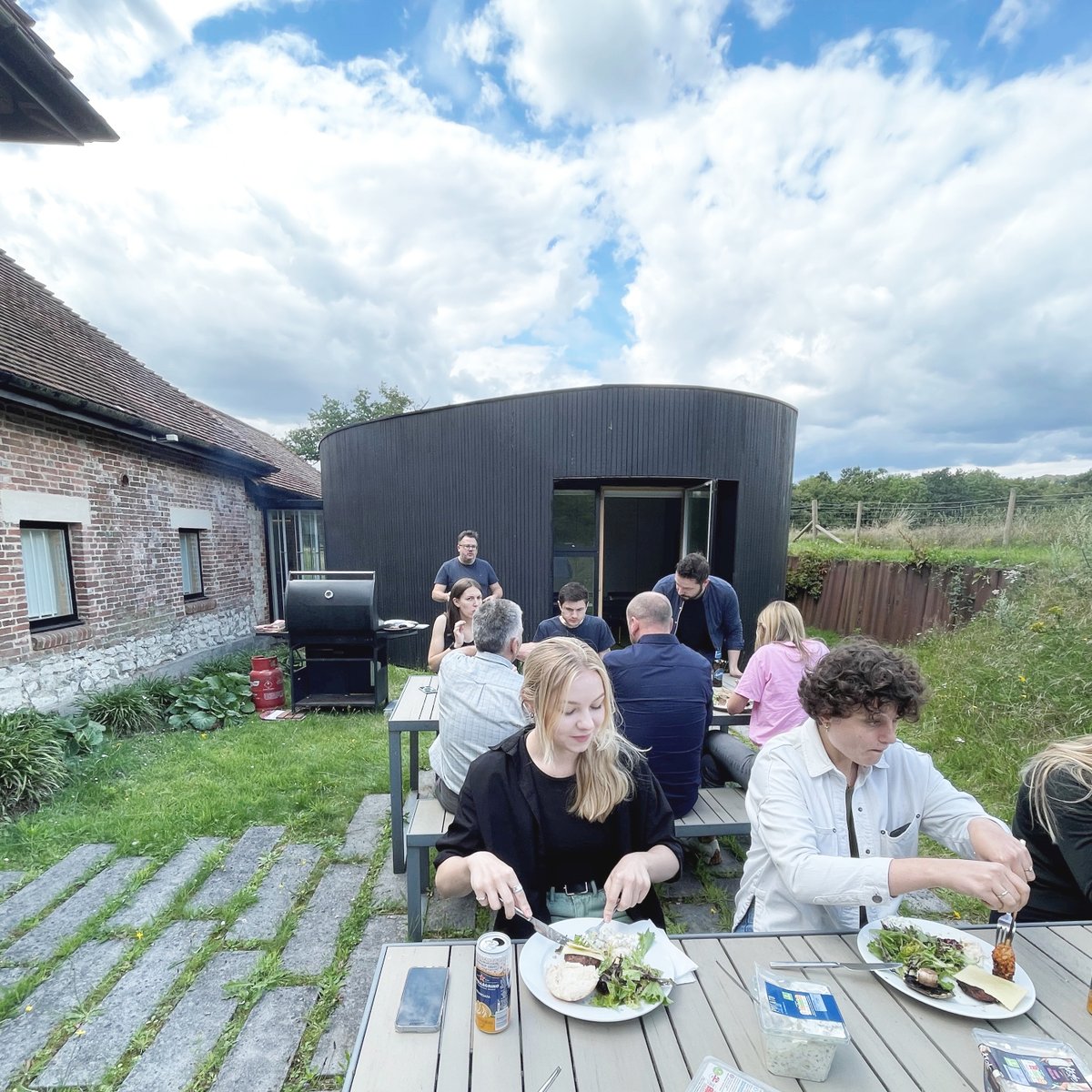 Re_Format's tweet image. During our busy summer of projects, we have also enjoyed trips to the beautiful White Eagle Lodge and the impressive @BatterseaPwrStn and @ballymore Nine Elms developments, also fun office BBQs. Interested in joining our active, friendly and sociable office? See our bio for link.