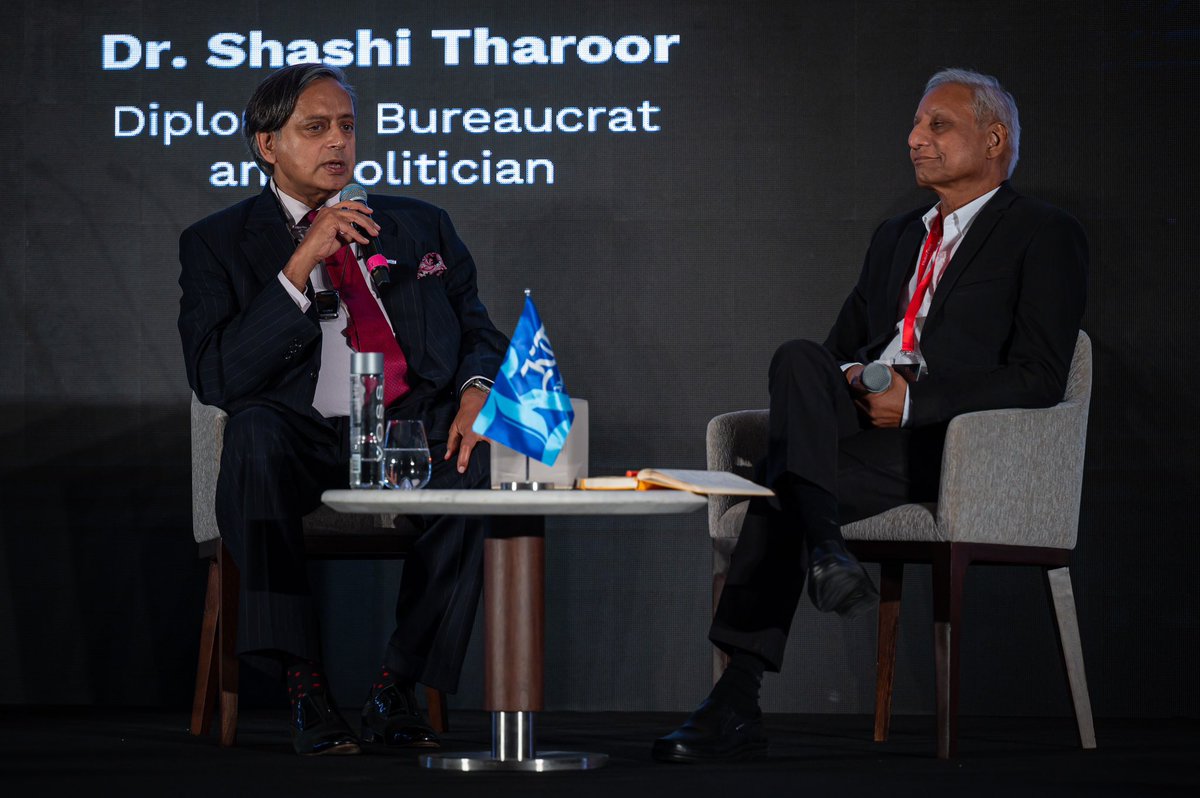 khaleejtimes's tweet photo. #i3Summit: Ravi Dhariwal, Advisor to Boards in conversation with Dr. Shashi Tharoor, Diplomat, Bureaucrat and Politician. 

Listen in to the musings of these two intellectuals on innovation, inspiration and influence here: https://t.co/GVPkGlhhtb @ShashiTharoor 

#CEOSummit #ThoughtLeadership #Thoughtleaders #startups #Innovation #ceo #entrepreneur #leadership #nextgenleaders