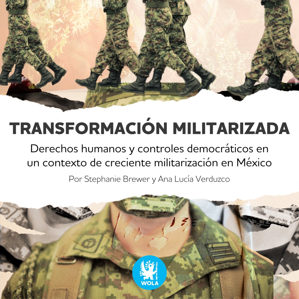 WOLA_org's tweet photo. 🇲🇽En #México, se están concentrando tareas en las fuerzas armadas sin controles eficaces. 

🚨¿Qué significa para los derechos humanos?

📄Lee el nuevo informe: Transformación militarizada
https://t.co/hcO9vnJCux https://t.co/ZiyreFLhIk