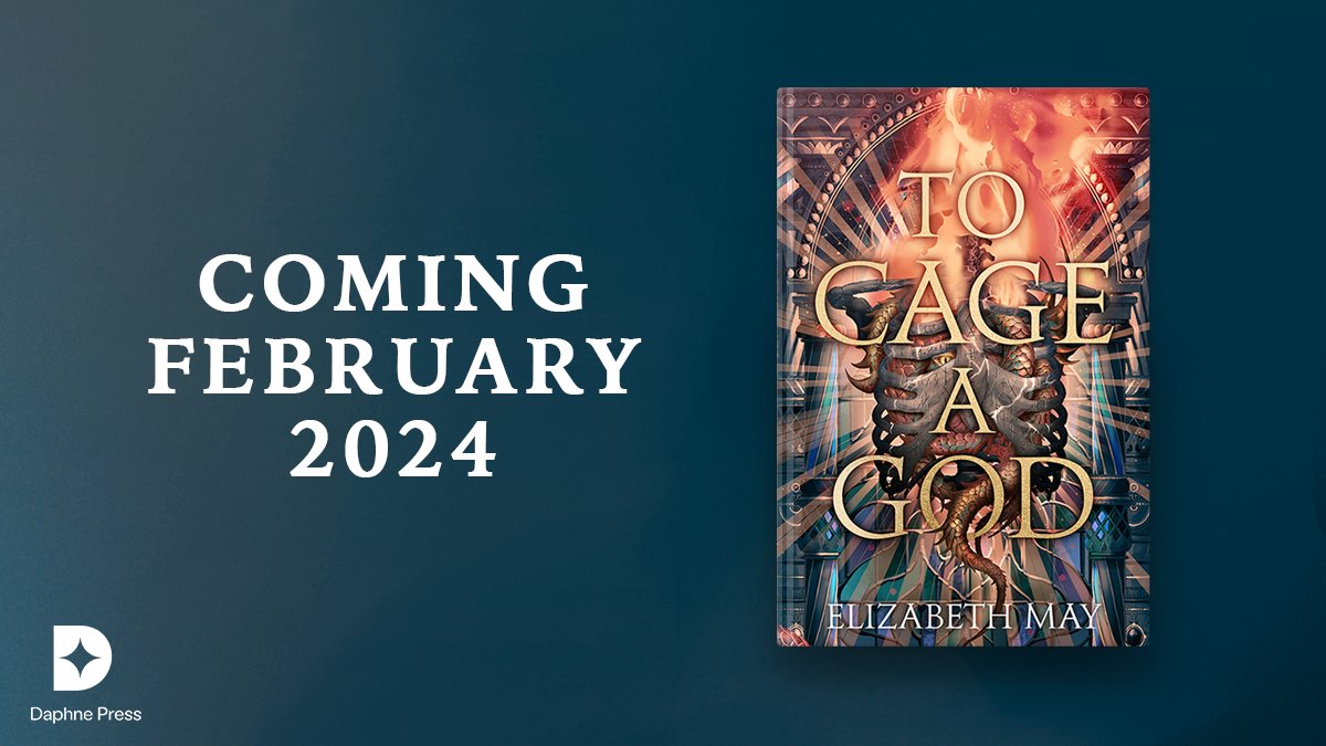 Daphne_Press's tweet photo. To cage a god is divine. To be divine is to rule. To rule is to destroy.

We are absolutely overjoyed to share the UK cover of To Cage a God by @_ElizabethMay, releasing 20 February 2024 🔥

Illustration by @Illustratom; design by @ChattyNora

https://t.co/d3BBqyvhjc https://t.co/IrQ6d38095