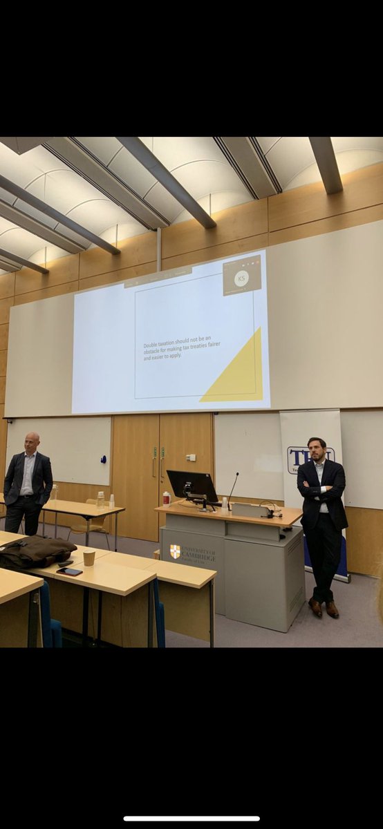 Presented our new project on simplifying the tax treaty system for the benefit of residence and source states by allowing limited double taxation @Cambridge_Uni  @TaxResearchNet conference, with @TarDMagalha  
#internationaltax #taxtreaty #doubletaxation #developingcountries