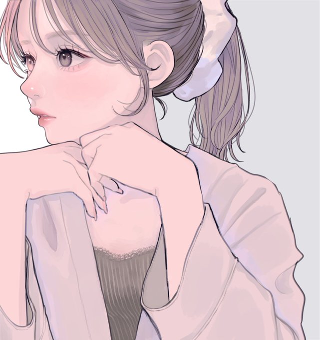 「camisole ponytail」 illustration images(Latest)
