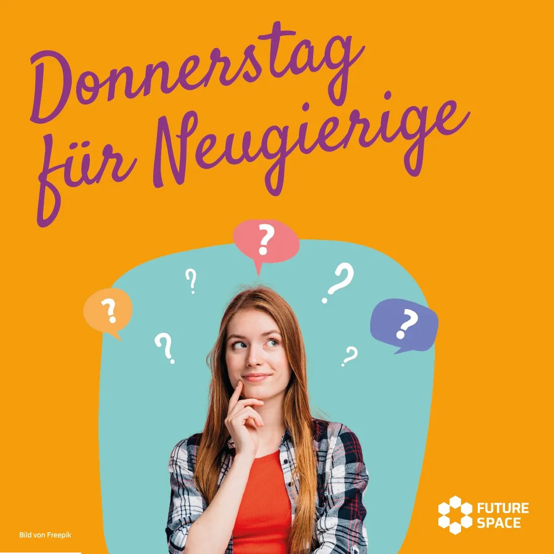 FutureSpace_KS's tweet photo. “Donnerstag für Neugierige”- der Wissens-Talk im Future SpaceDer Future Space bietet monatlich, jeden 2. und 4. Donnerstag von 18:00 - 18:45 Uhr im Monat ein abwechslungsreiches Vortragsprogramm. Im Anschluss haben Sie die Möglichkeit, mit den Referenten zu sprechen. https://t.co/n8jGwS3Z04