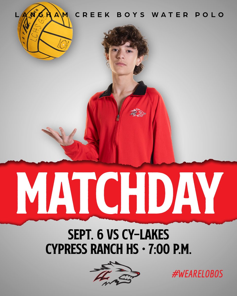 It's Game Day!! The Lobos take on Cy-Lakes this evening. Come out and show your support. <a href="/CFISDAthletics/">CFISDAthletics</a> <a href="/CFISDAquatics/">CFISD Aquatics</a> <a href="/lchsabc/">LC Athletic Boosters</a> <a href="/langhamcreekhs/">Langham Creek High</a>