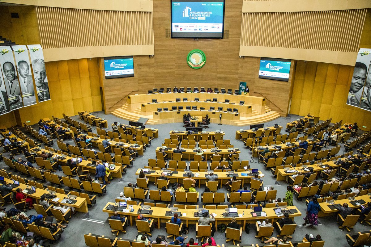 At the official opening of #ABHRForum today, AUHQ. The forum brought together 1,110 participants from 47 African countries🌍Discussions incl. <a href="/AfCFTA/">AfCFTA Secretariat Official</a> &amp; more
🟢To attend: undp.zoom.us/j/84378210012
🔴More at: bhrafricaforum.org 
🟣Agenda: bhrafricaforum.org/agenda 
<a href="/BizHRAsia_UNDP/">UNDP Business and Human Rights</a>