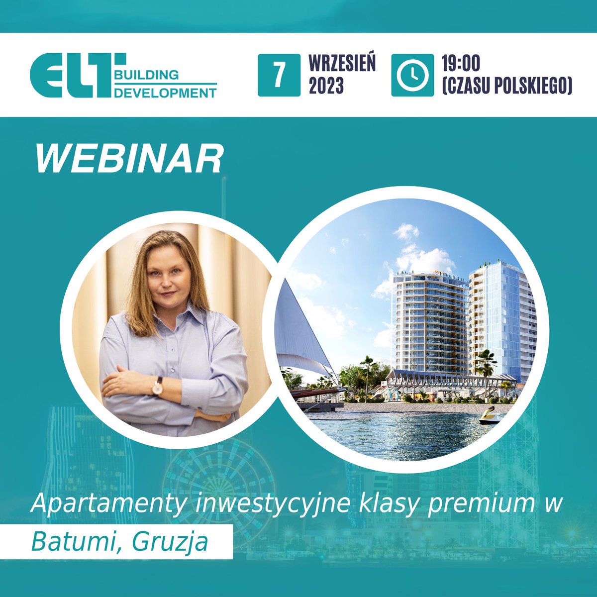 EltBuildingdv's tweet photo. 🇵🇱 Webinar
Apartamenty inwestycyjne klasy premium w Batumi, Gruzja od 48,000 EUR (���pod klucz”, z meblami i sprzętem). https://t.co/0eNRxPYSN2