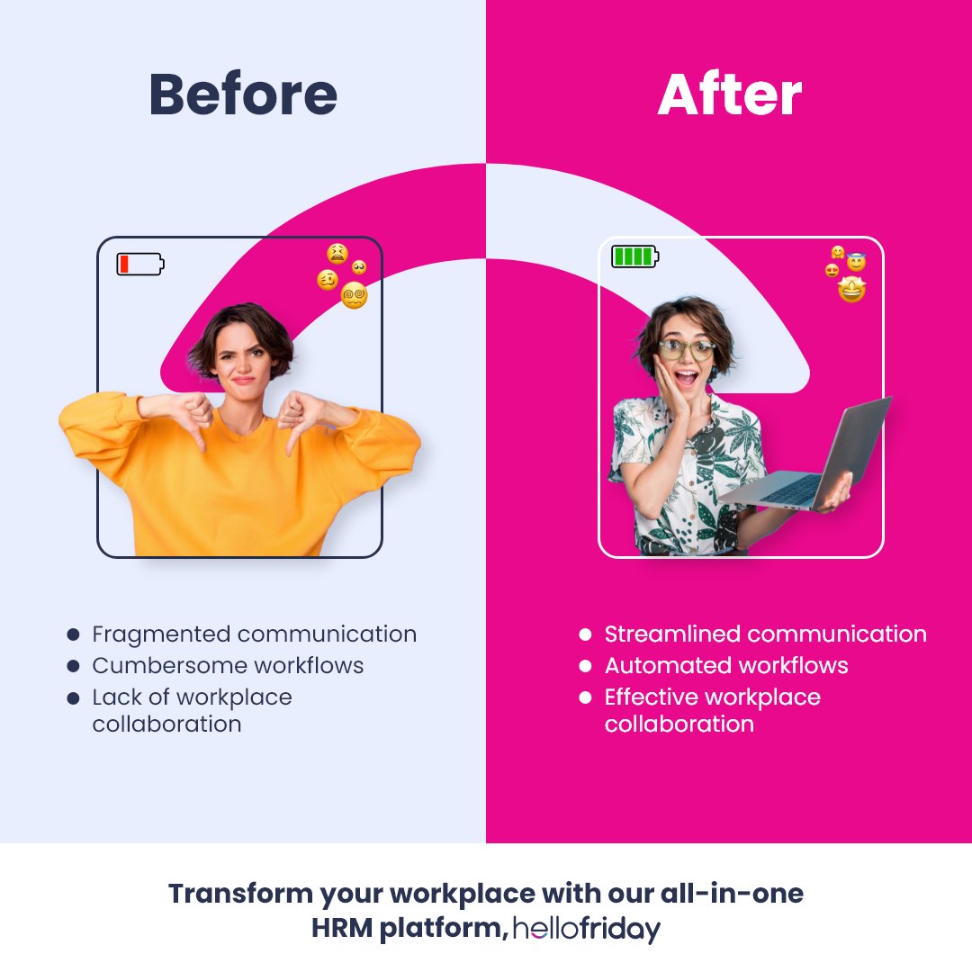 🚀 Step into the future of HR practices with #hellofriday, an all-in-one HRM platform that streamlines workplace communication and automates workflows, allowing your team to unleash their full potential for creativity and innovation. 🌟

#HRM #FutureOfWork #Innovation