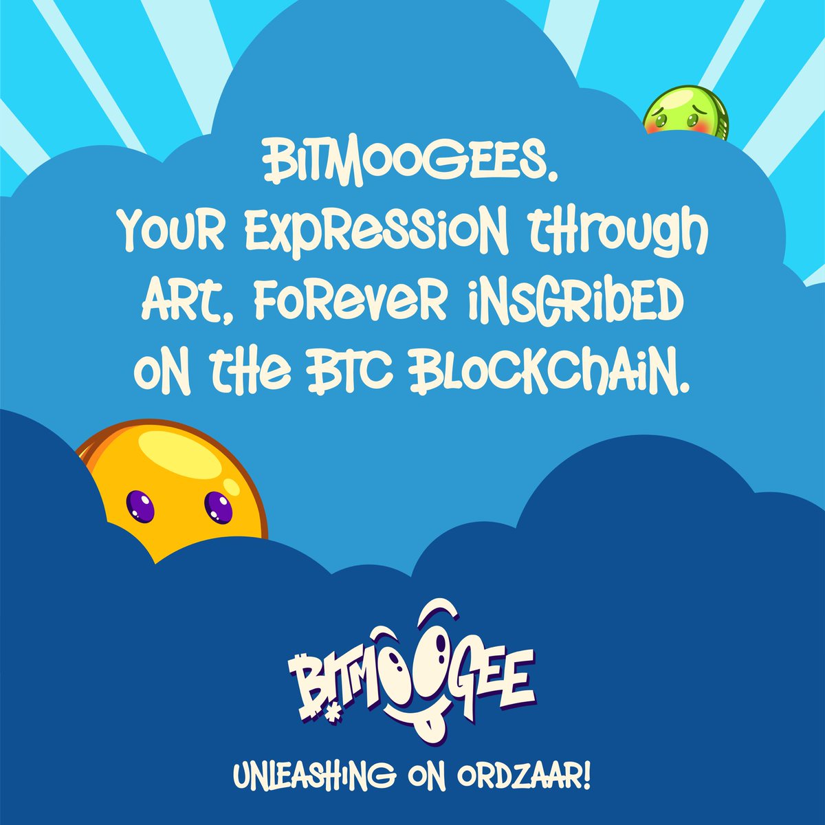bitmoogee's tweet photo. Join the revolution! 🚀🎨 Make your mark on the BTC blockchain with Bitmoogees. 🖼️✨ Let's create together! #Bitmoogee #Ordzaar #ordinals #ExpressYourself #ArtfulEmotion https://t.co/CgIS1X5vzp
