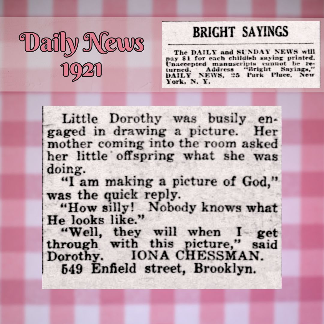 An entry in the Daily News' "Bright Sayings" feature.