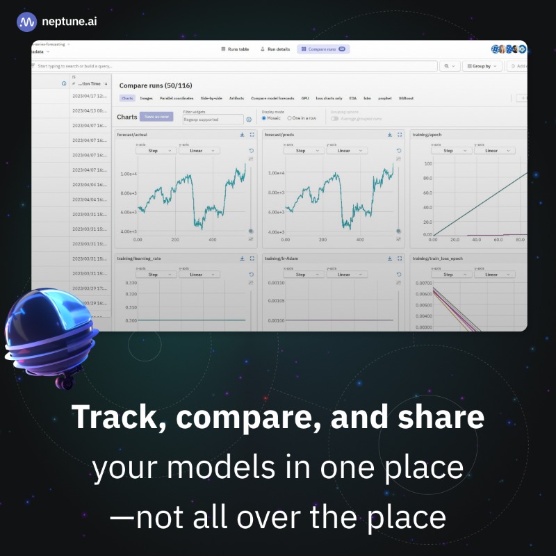 neptune_ai's tweet photo. The MLOps stack component for experiment tracking

🔹 Automate and standardize tracking as your modeling team grows

🔹 Collaborate on models and results with your team and across the org

🔹Integrate with any MLOps stack

Learn more ⤵️