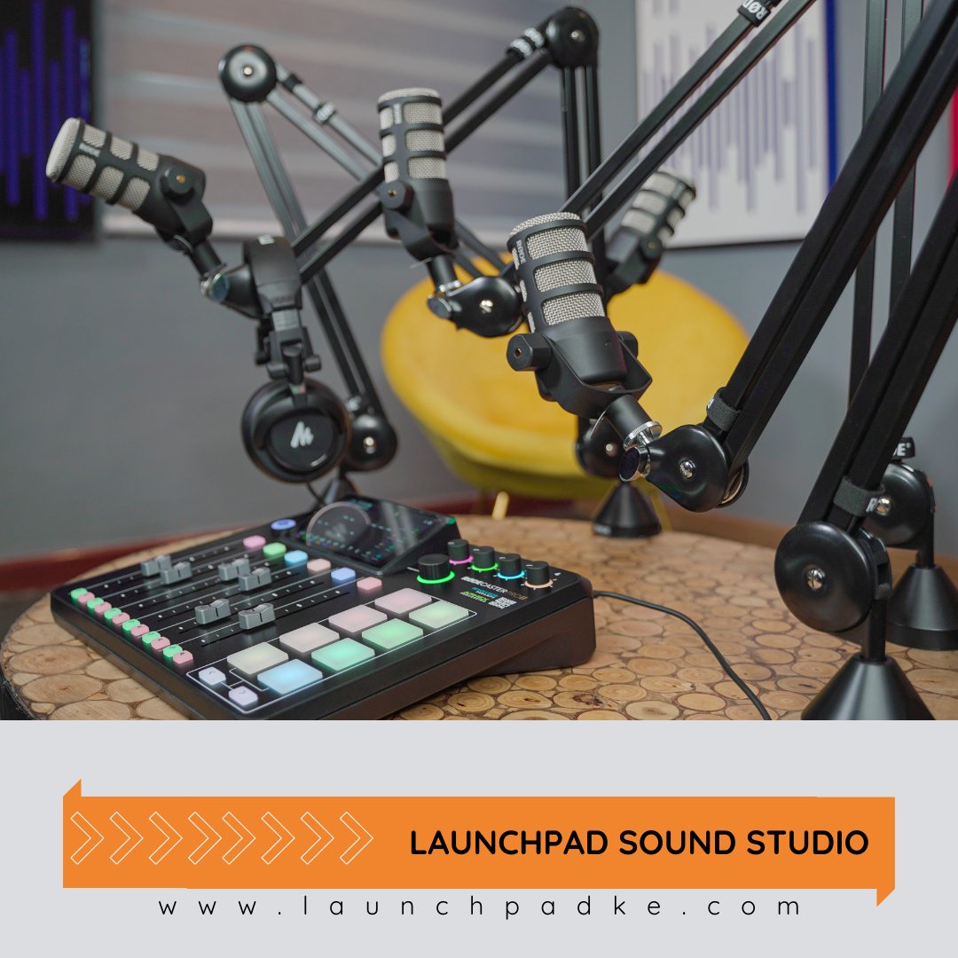 LaunchPad_KE's tweet image. Make your podcasting dreams come true in our fully-equipped and affordable sound studio.

📞 us on 0742510637 or visit our website to book your spot now and witness the magic of your ideas coming to life!

#LaunchPadInnovationCampus #SoundStudio #PodcastingPros