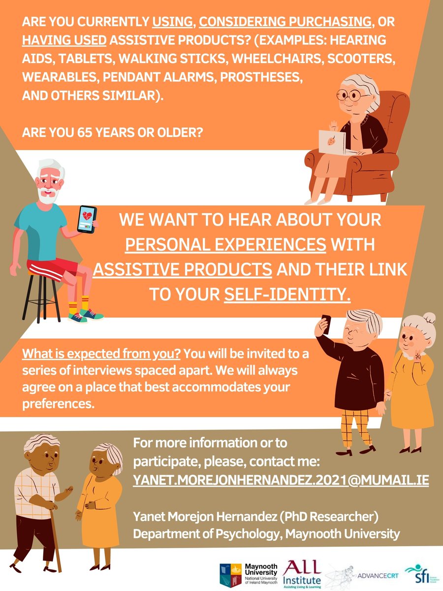 AgeingwellTech's tweet photo. Seeking #participants for this #researchstudy
📍 Starting from now
📩 yanet.morejonhernandez.2021@mumail.ie

More information below 👇👇👇 https://t.co/aKYKyUqRWx