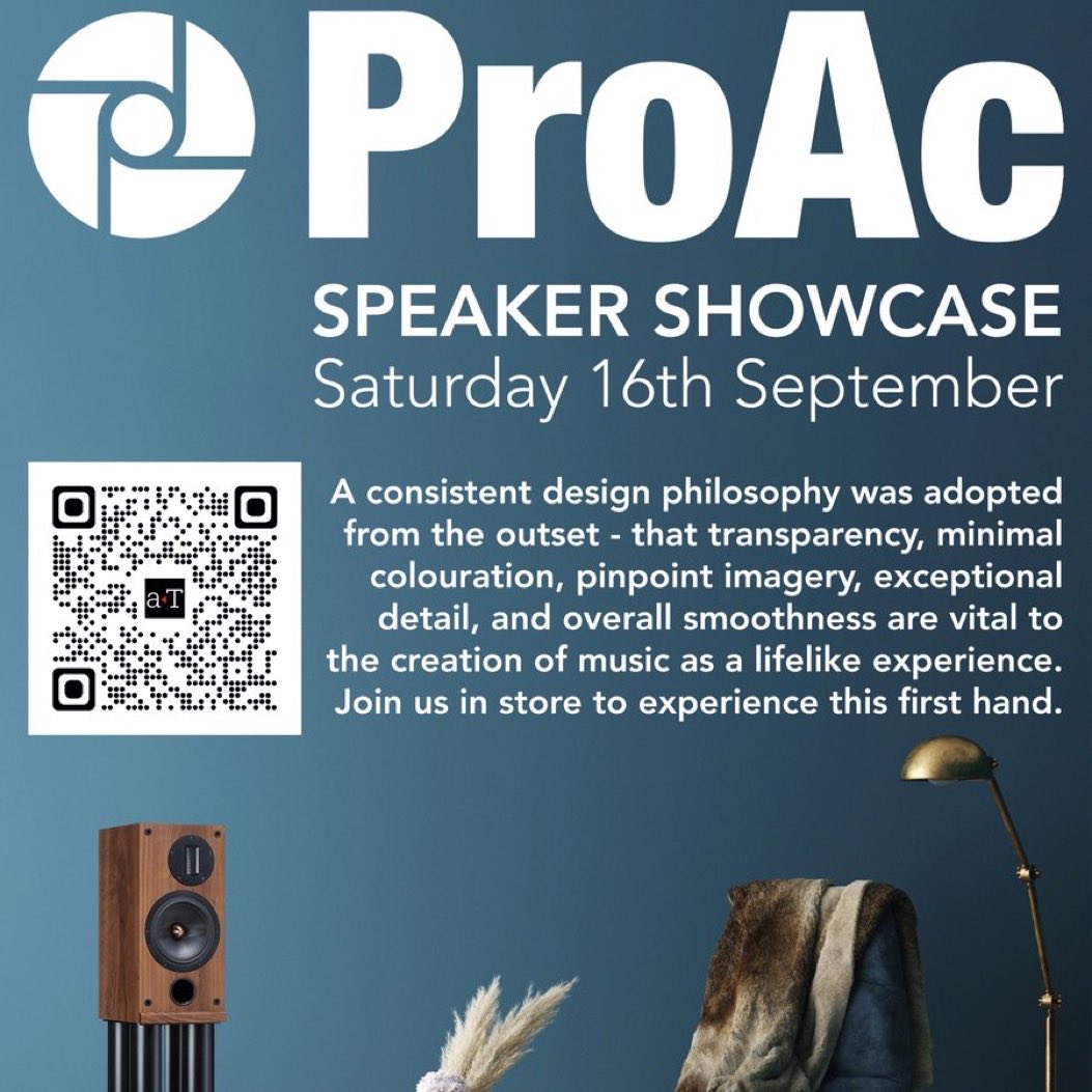 Don't miss out! - ProAc event at Audio T Oxford Sat 16th Sep showcasing a collection of ProAc speakers showing the heritage of 40 yrs experience. Immerse yourself in the world of high-quality audio & book - email oxford@audio-t.co.uk or call 01865 765961 #proac #perfectlynatural