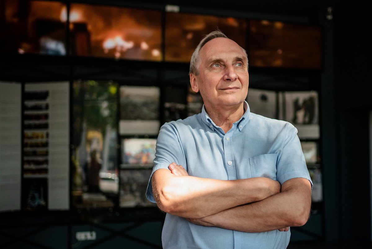 BohdanaNeborak's tweet photo. Ukrainian prominent scientist Ihor Kozlovsky, 69, passed away after a heart attack.

Donetsk native, university professor Kozlovsky was imprisoned in 2016 and for 700 days held at «Izolyatsia» torture camp for his pro-Ukrainian views.

Russian world killed him. https://t.co/f0lLmdycFm