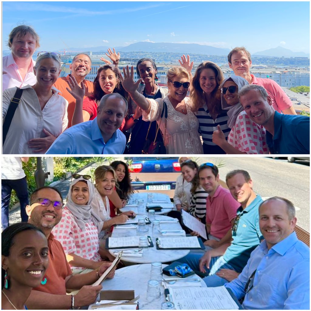 YasmineSherif1's tweet photo. Clear skies ahead! @EduCannotWait ☄️🧡 in Geneva! Our Annual Report “With Hope &amp; Courage” to be launched on Friday. Stay tuned! #InvestInHumanity #222MillionDreams ✨📚 https://t.co/aNCOm3ct57