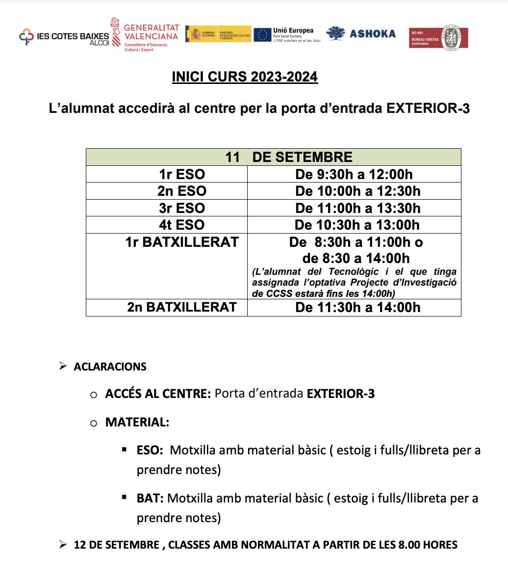IES Cotes Baixes tweet media