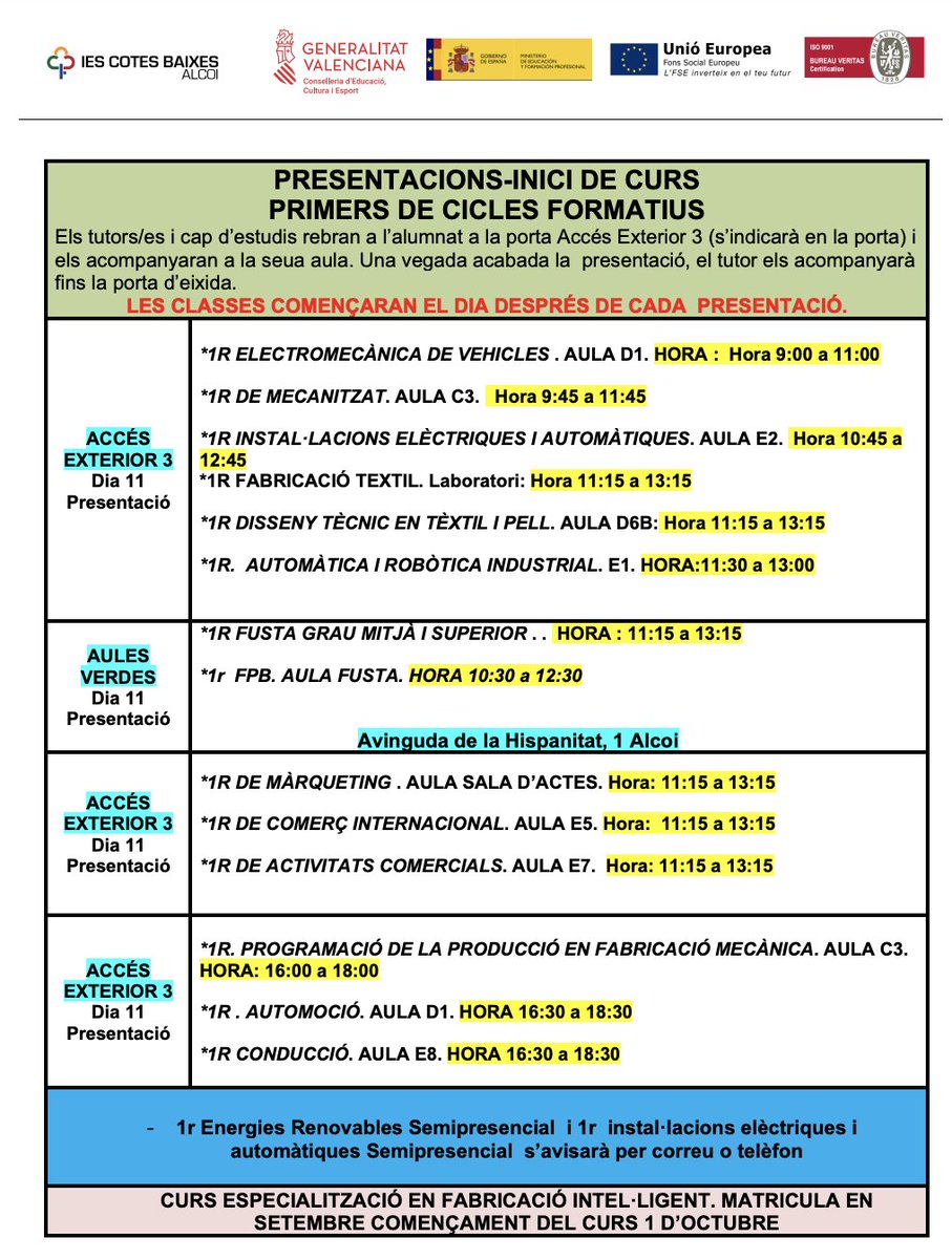 IES Cotes Baixes tweet media