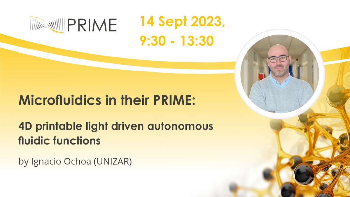 project-PRIME (@h2020_prime) on Twitter photo Next week, <a href="/iochgar/">Ignacio Ochoa</a> (<a href="/unizar/">Universidad Zaragoza</a>) will present a Key Exploitable Result: 4D printable light-driven autonomous fluidic functions.
Find out more about this technology & where it can take you at our final event - online or in person!
project-prime.eu/event/final-ev…
#H2020 #microfluidics Next week, <a href="/iochgar/">Ignacio Ochoa</a> (<a href="/unizar/">Universidad Zaragoza</a>) will present a Key Exploitable Result: 4D printable light-driven autonomous fluidic functions.
Find out more about this technology & where it can take you at our final event - online or in person!
project-prime.eu/event/final-ev…
#H2020 #microfluidics
