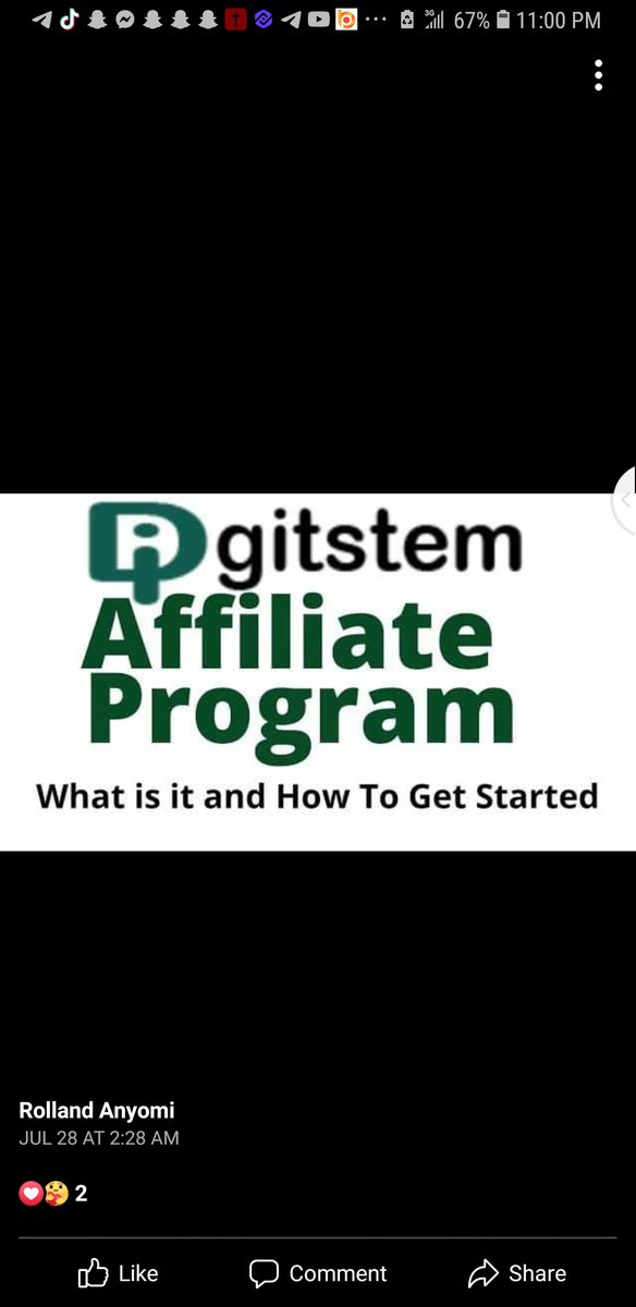 orisgem's tweet image. Do you also need a side hustle that can generate up to ($100) weekly, then affiliate marketing is for you ..
@digitstem is what you need