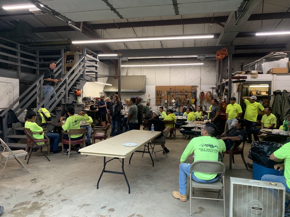 Post installation lunch at Chippanee CC, Bristol, CT with the crew from Golf Irrigation Services. Great team to work with on this new Toro Lynx LSM Infinity system! Many thanks to Supt. Anthony Grasso!