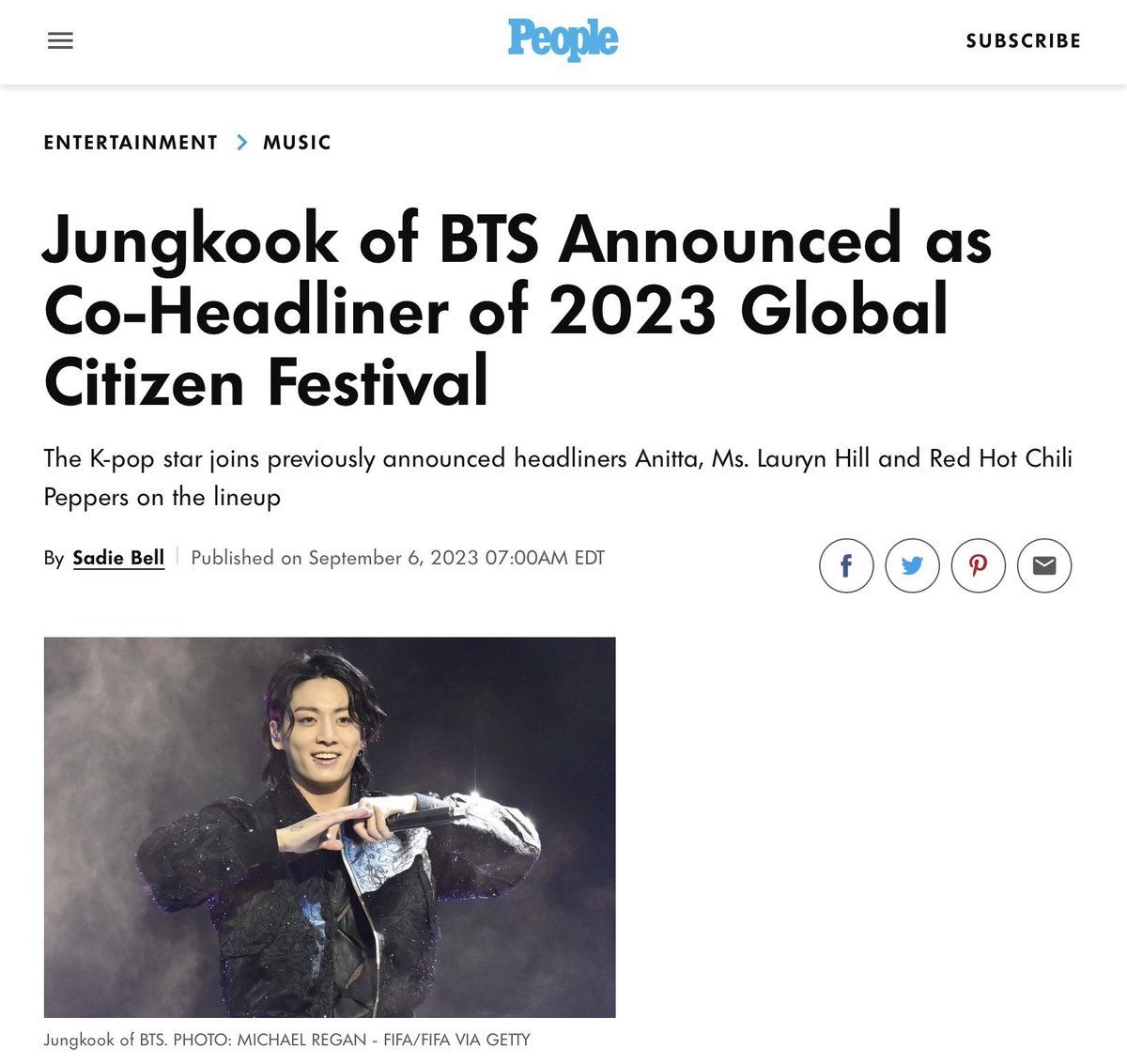 omg jungkook will co-headline the 2023 global citizen festival, held in nyc’s central park on september 23🥺 

#Jungkook #Seven_Jungkook #JungKook_Seven #JUNGKOOKxCALVINKLEIN #jungkookbts #BTSARMY #weloveyoujungkook #BTS10thAnniversary #Citizen 
WE LOVE YOU JUNGKOOK